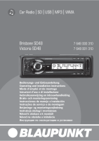 Blaupunkt Victoria-SD-48 - Owners Manual